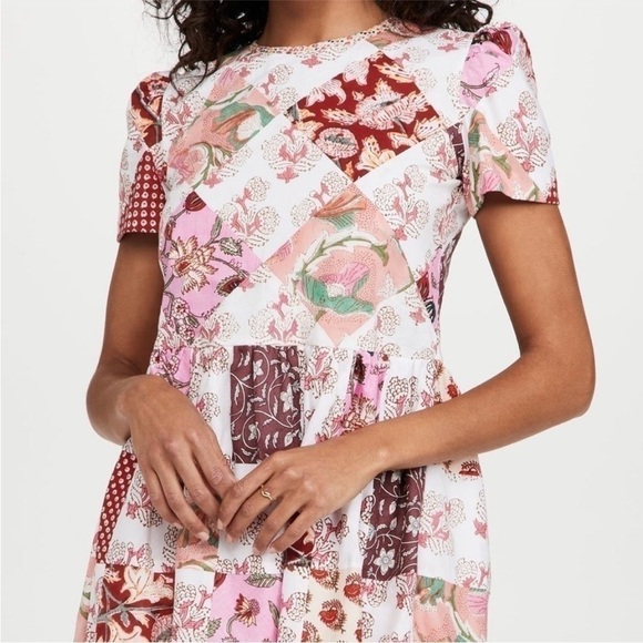 Alix of Bohemia Anika Patchwork Mini Dress - Picture 4 of 10